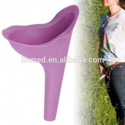 New Design Women Urinal Soft Silicone Urination Device Travel Outdoor Camping Stand Up Pee Female Urine Toilet