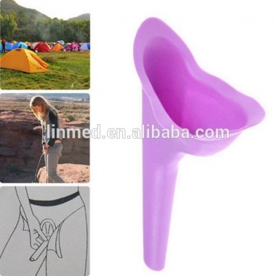 Lady Women Urinal Travel kit Outdoor Camping Soft Silicone Urination Device Stand Up & Pee Female Urinal Toilet